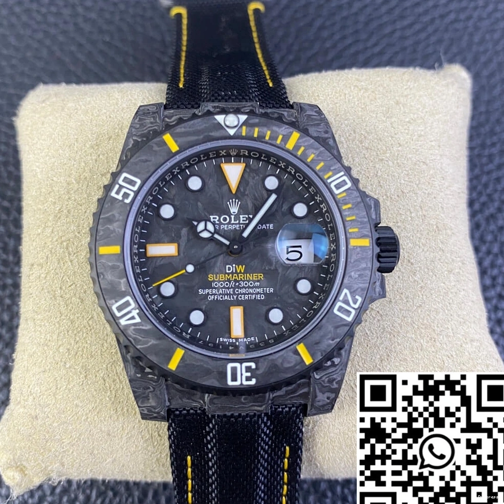 Black Bezel Fiber Carbon DIW Submariner Rolex VS Factory 0423